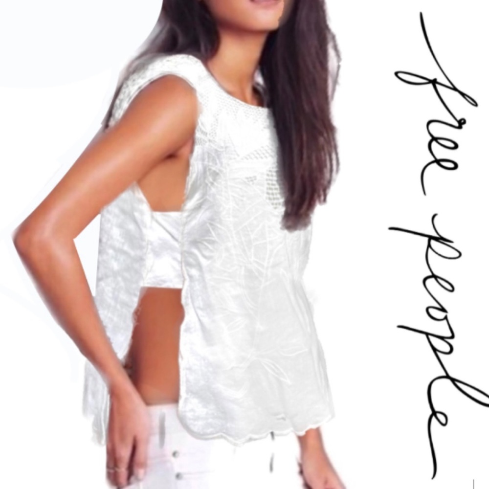Free People White Tank Top